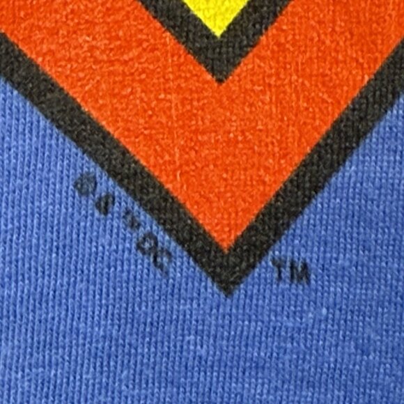 Superman Logo Womens Size XL DC Comics Superhero T Shirt Blue Costume Cosplay - Picture 6 of 7